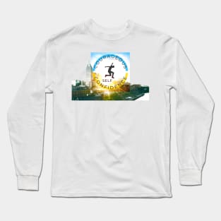 Courageous Self-Confidence Cityscape Long Sleeve T-Shirt